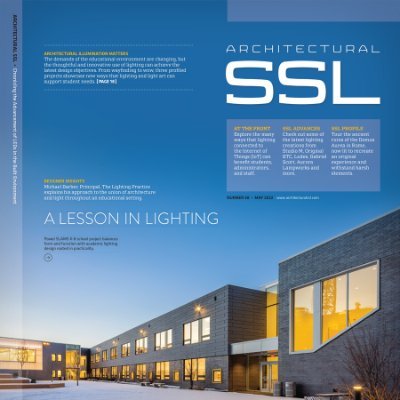 archsslmag's profile picture. Architectural SSL magazine is focused on the development, application, specifications and design merit of LEDs and solid-state lighting in the built environment