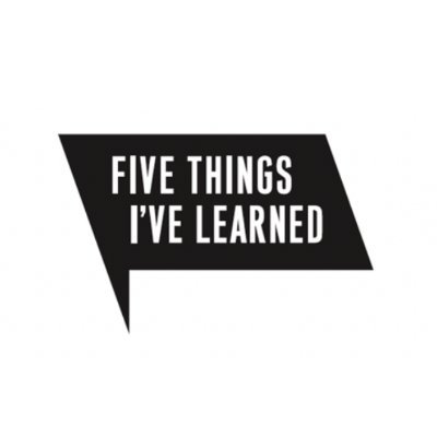 My_Five_Things's profile picture. Essential lessons from people we admire.
