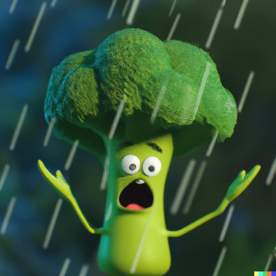 Just a head of broccoli complaining about the weather