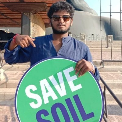 jaiDesa82187014's profile picture. Jai Desai
8 teen
current in work with social moment started by Sadhguru
@SadhguruJV

SAVE SOIL, 
NO SOIL, NO LIFE
Let's do it !!!!!!!