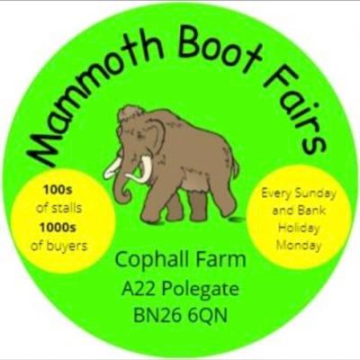 Mammoth Boot Fairs operate every Sunday and Bank Holiday Monday between April and October, weather and ground conditions permitting.