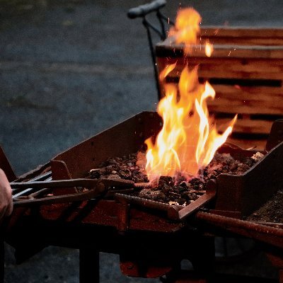 Home blacksmith shop that doubles as a way of spreading the Good News.