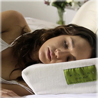 Eco-Luxe Latex #Pillow designed by Dr. Raymond Hall for perfect spinal alignment to relieve neck pain and #sleep better. Made in USA.