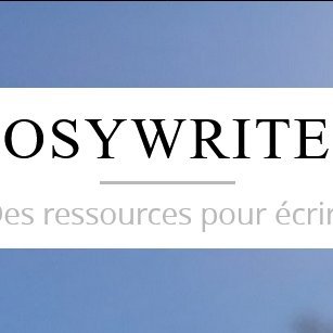 Des ressources pour écrire.

@cosywriter@piaille.fr