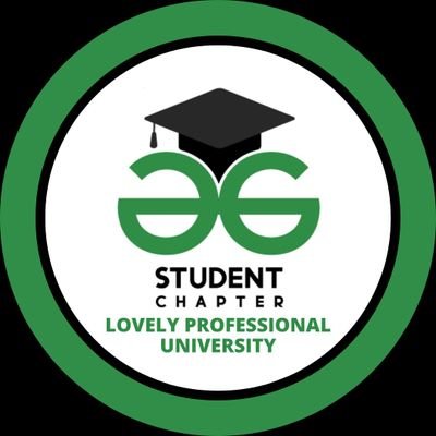 GFG_LPU's profile picture. A community of geeks who wish to make their codes be the reason for the change they want to see in today's world.
