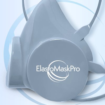 Designed for frontline workers, the ElastoMaskPro is easy to use and breathe through, lightweight, simple to disinfect, and reusable thousands of times.
