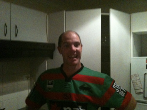 my loves, my boy cody, my girls kaz and mackenzie, kaz's boys, my dog Phoebe (RIP beautiful girl) and Tiger (rat bag of a thing)..JJJ and the mighty rabbitohs..