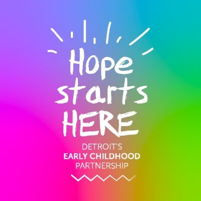 We created a vision to ensure that children are born healthy, prepared for kindergarten, and on track for success by third grade and beyond. #HopeBuilds
