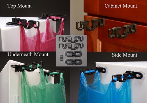 Mount plastic bags from the top,side,or under non-porous surfaces.Portable,temporary,easy system for trash. A MUST HAVE 4 Tailgating,RVing,Boating,Road Trips...