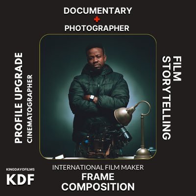 My name is A young talented Nigeria, Iam a professional Cinematographer,Dp, Photographer and international film maker. I approach Cinematograph