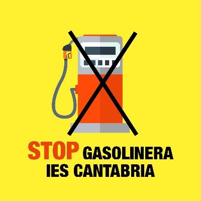 Campaña de la comunidad educativa del IES Cantabria contra la construcción de una gasolinera en el terreno adyacente al centro educativo.