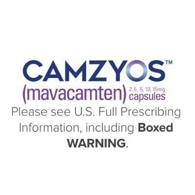 Intended for U.S. HCPs.
Please see U.S. Full Prescribing Information for CAMZYOS, including Boxed WARNING: https://t.co/wzlBIzwr8m