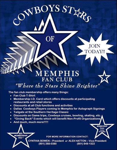 COWBOYSSTARSMEM's profile picture. DALLAS COWBOYS FANATICS OF THE MEMPHIS AND SURROUNDING AREA!!  AND WE LIKES TO PARTY!! COWBOYS4LIFE!!