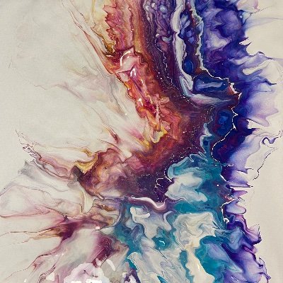 Self taught Fluid Artist. Woman of color. College educated. Loves: God, family, friends, art, music, calligraphy, reading, exercise, and my sweet chocolate lab.