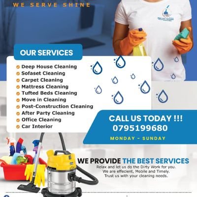 Domestic and commercial cleaning services
📞0795199680