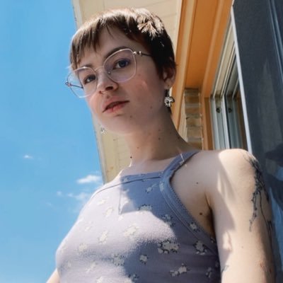 ladyadverb's profile picture. A very rough draft of a person   She/They