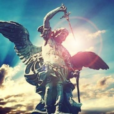 Great-grandmother OF MANY. Picture of Michael the Archangel.