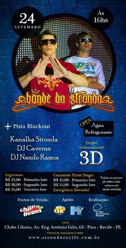 Show de Bonde Da Stronda em Recife! local: clube libano , Ingressos comigo ! Informações: (Oi) 8710-9240 / (Tim) 9980-2874 /(Claro) 9298-7377|