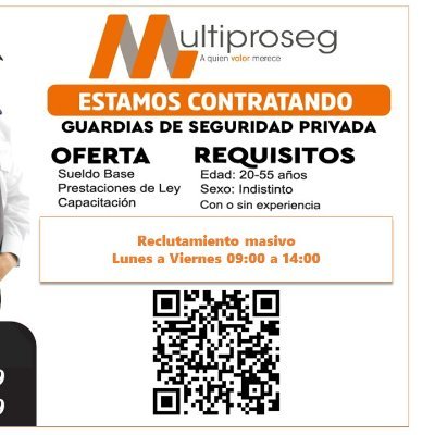 Asegurar la tranquilidad de nuestros clientes, apoyando la continuidad de negocios con un excelente servicio de calidad.
Con empleo y trabajo en equipo