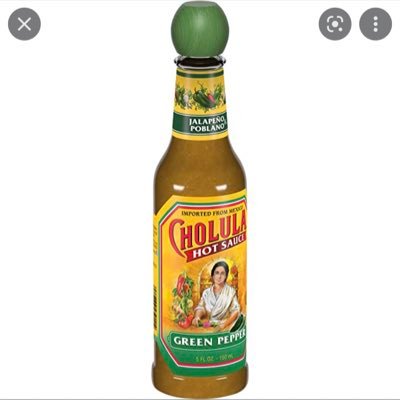 Literally just a bottle of cholula verde main @cholula_bottle