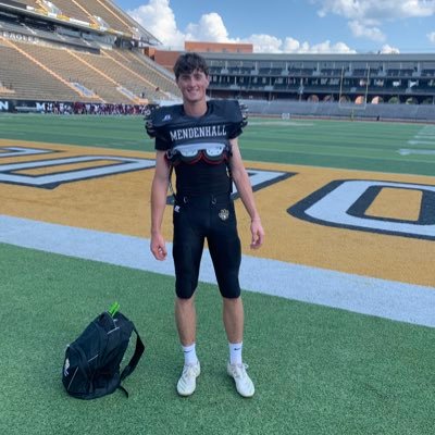 23👨🏽🎓 Plays football and baseball for Mendenhall high school. Kicker, ss-p 6’2 160 sr