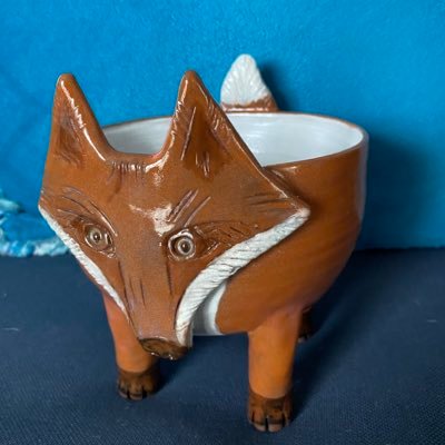 art by YYC artist @hippersons | mostly pottery | I used to paint in acrylics now I paint in glazes