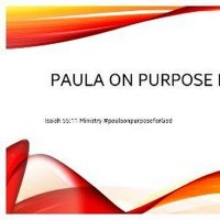 Paula On Purpose Ministries(@Paulaonpurpose4) 's Twitter Profile Photo