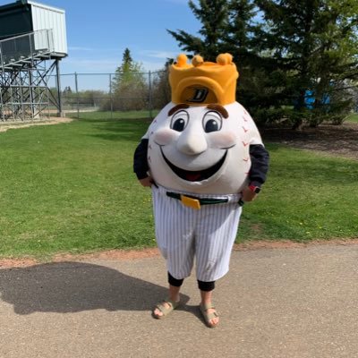 Dinger Duke came out of retirement in 2022! Official mascot of the Sherwood Park U18AAA Dukes! #baeliteleague