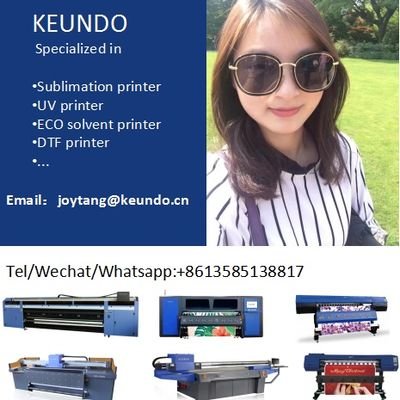 Keundo---Digital inkjet printing equipment manufacturer
Joy Tang（Marketing）
WhatsApp（wechat）：86-15995870217
Email：joytang@keundo.cn