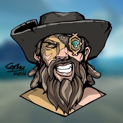 🇵🇷 Pfp by: @soycha_art Owner of some rare Sea of Thieves items…..umm I’m pretty good at taking your mast in a naval fight.