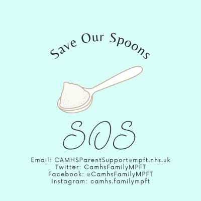 SOS - Save Our Spoons! We are South Staffs CAMHS Online Parent Support Group. Get support, guidance, learn new skills, and make friends in a safe environment.