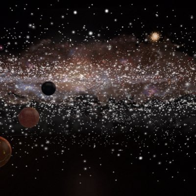 MetaMilkyWay's profile picture. Digital MilkyWay by Jon Lomberg developed in augmented reality. • @RobertSaxe MetaVerse Galaxy Art exhibit experience - "outta this selfie" #nft #art #nftart