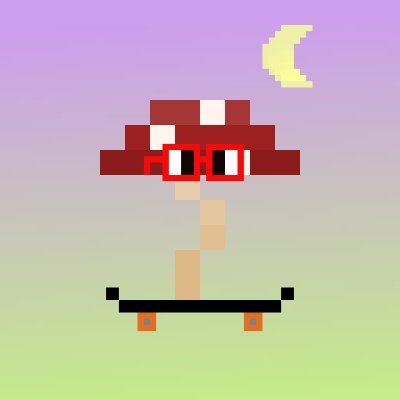 64x64 pixel mushrooms. an omnichain experiment by @eleven88eth | no roadmap, free to mint | #rawr