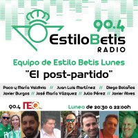 Estilo Betis lunes NEO-FM(@estilobetislun1) 's Twitter Profile Photo Estilo Betis lunes NEO-FM(@estilobetislun1) 's Twitter Profile Photo