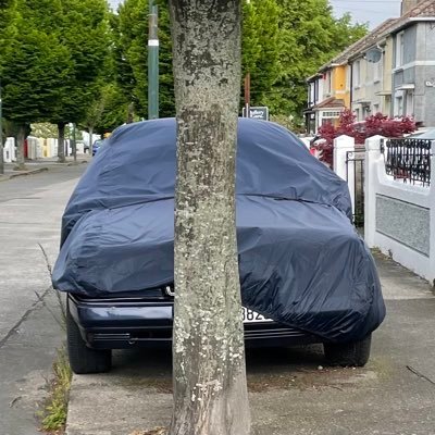 It’s me, the oul Merc under the cover, blocking the footpath on Mount Tallant Avenue