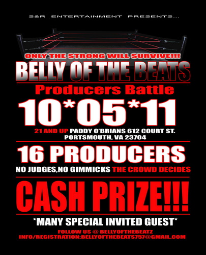 LOOKING FOR THE DOPEST PRODUCERS!!!
BELLYOFTHEBEATS757@GMAIL.COM