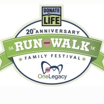 Join us for OneLegacy’s 20th Annual Donate Life Run/Walk, taking place at Azusa Pacific University on Saturday, June 4, 2022! Details on our website.