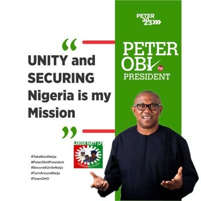 say not to bad governance,,vote #Peterobi2023