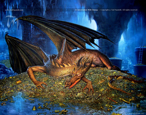 Dragon from #TheHobbit  Here to make you laugh...and burn you...but mostly to make you laugh.