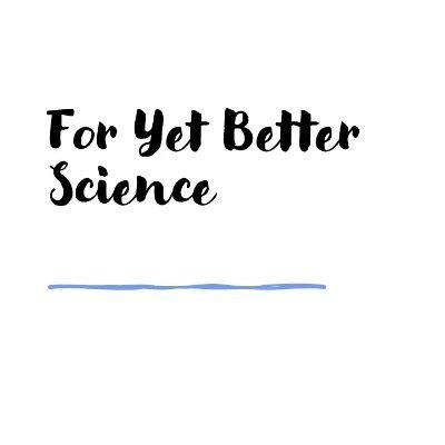 ForYetBetterSci's profile picture. For and by scientists