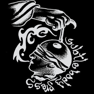 Indie press. EinC @cliff_hensley. Can also be found at https://t.co/jo9uVZPbGJ and on IG at subtlebodypress.