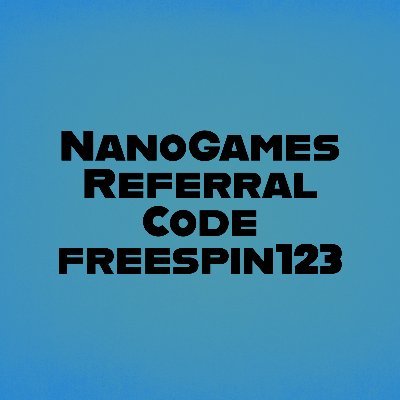Use Nanogames Referral Code: freespin123 to get free luckyspin everyday to win up to 10 Ethereum