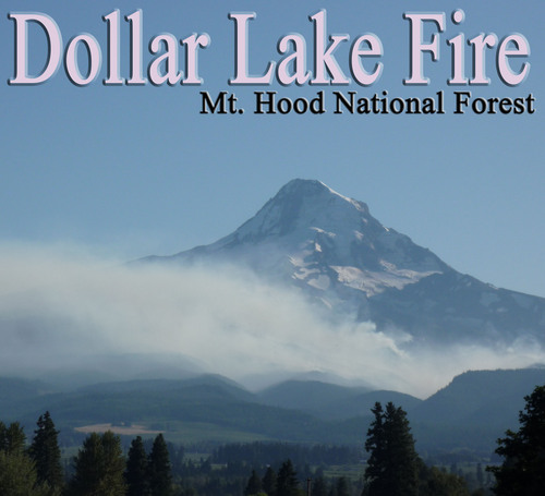 DollarLakeFire's profile picture. Dollar Lake Fire was caused by lightning on August 27, 2011.  It is located about 20 miles southwest of Hood River, Oregon.