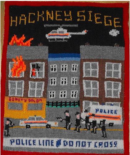 ClareSams's profile picture. Using knitting needles and yarn to document modern life.