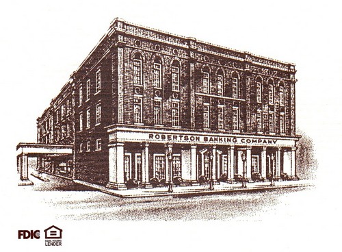 RobertsonBank's profile picture. Founded in 1870, Robertson Banking Company has been synonymous with safety and service for over one hundred forty years. Member FDIC & Equal Housing Lender