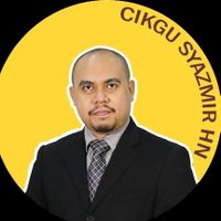 Cikgu Syazmir HN(@CikguSyazmirHN) 's Twitter Profile Photo