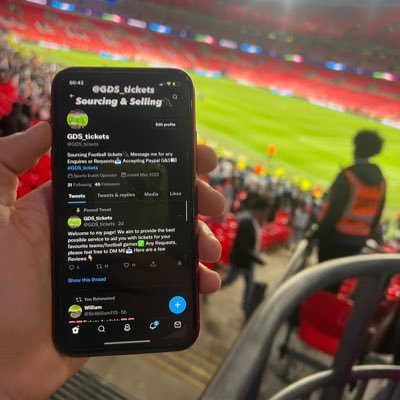 Sourcing Football tickets🔌 Message me for any Enquires or Requests📥 Accepting Paypal G&S💷 #GDS_tickets