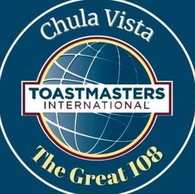 Chula Vista Club #108 is a Toastmasters club that meets every Thursday from 6:45 p.m. to 8:30pm at 84 East J St, Chula Vista, CA.