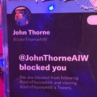 John Thorne(@JohnThorneAIW) 's Twitter Profileg