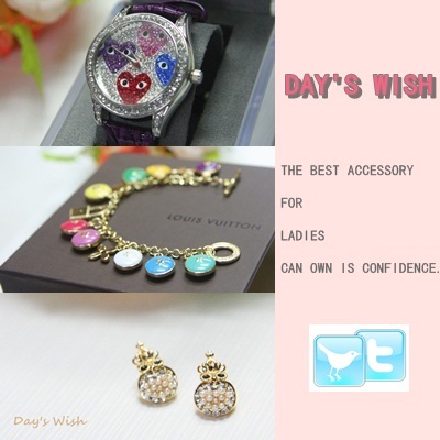 DaysWish's profile picture. DAY'S WISH IS SHOP FOR LADIES. WE'R SELL ACCESSORY... WATCH ,EARRING , BRACELETS ,HEADDRESSES.
THE BEST ACCESSORY FOR LADIES CAN OWN IS CONFIDENCE